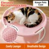 Round Elevated Pet Bed with Breathable Fabric