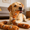 Sausage-Shaped Squeaky Tug Toy for Dogs