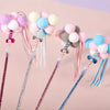 Fairy Cat Teaser Wand with Pom-Pom Toy