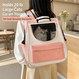 Pet Carrier Backpack with Breathable Design for Travel