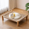 Woven Rattan Cat Bed and Scratcher