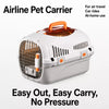Portable Plastic Pet Carrier for Small Dogs and Cats