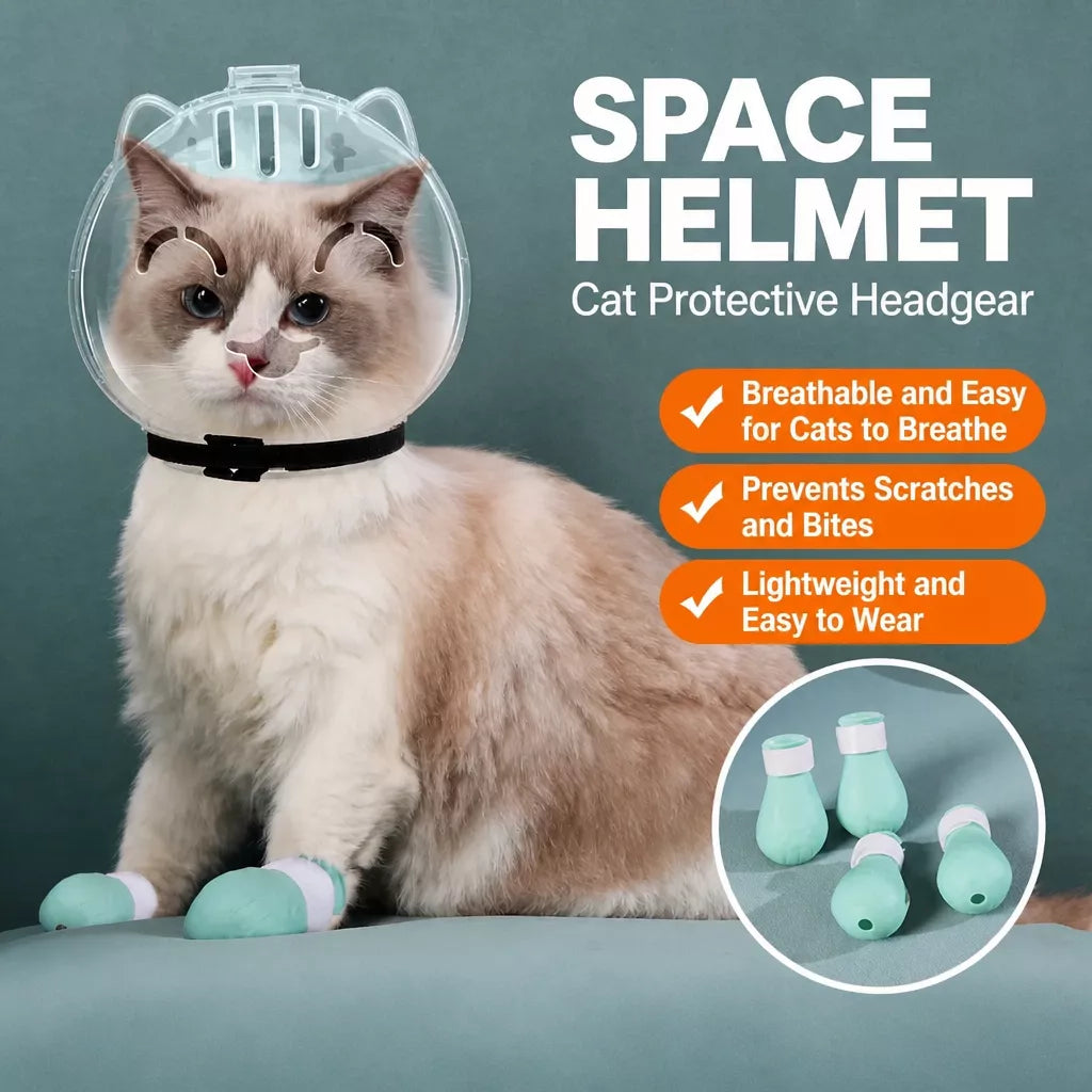 Pet Grooming Head Cover for Cats