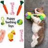 Squeaky Rope Chew Toy for Puppies and Small to Medium Dogs