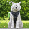 Reflective Cat Harness and Leash Set with Nylon Rope