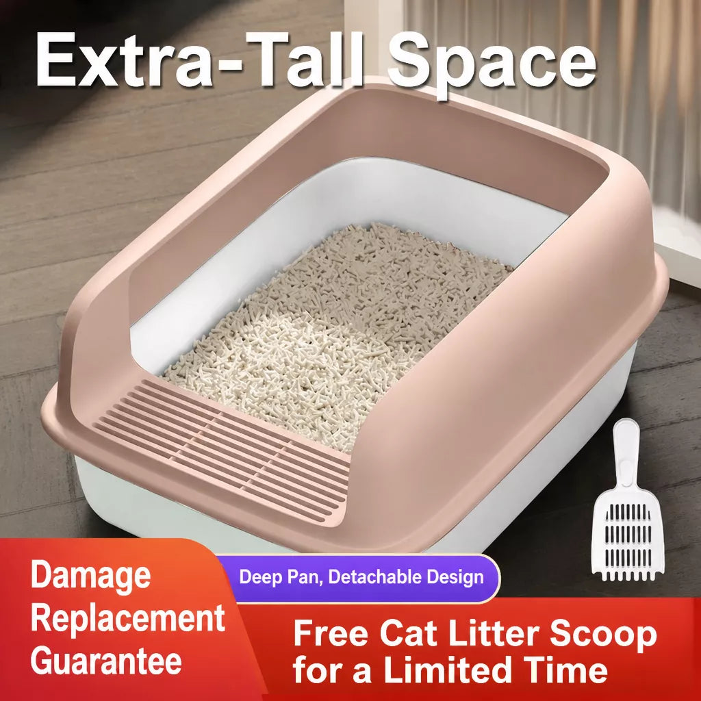 Enclosed Cat Litter Box with Scoop