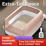Enclosed Cat Litter Box with Scoop