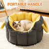 Faux Leather Car Pet Carrier for Cats and Small Dogs