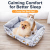 Rectangular Padded Pet Bed for Dogs and Cats