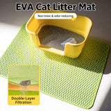 Double-Layer Cat Litter Mat with Cut-to-Fit Design