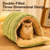 Semi-Enclosed Cat & Small Dog Bed with Removable Design