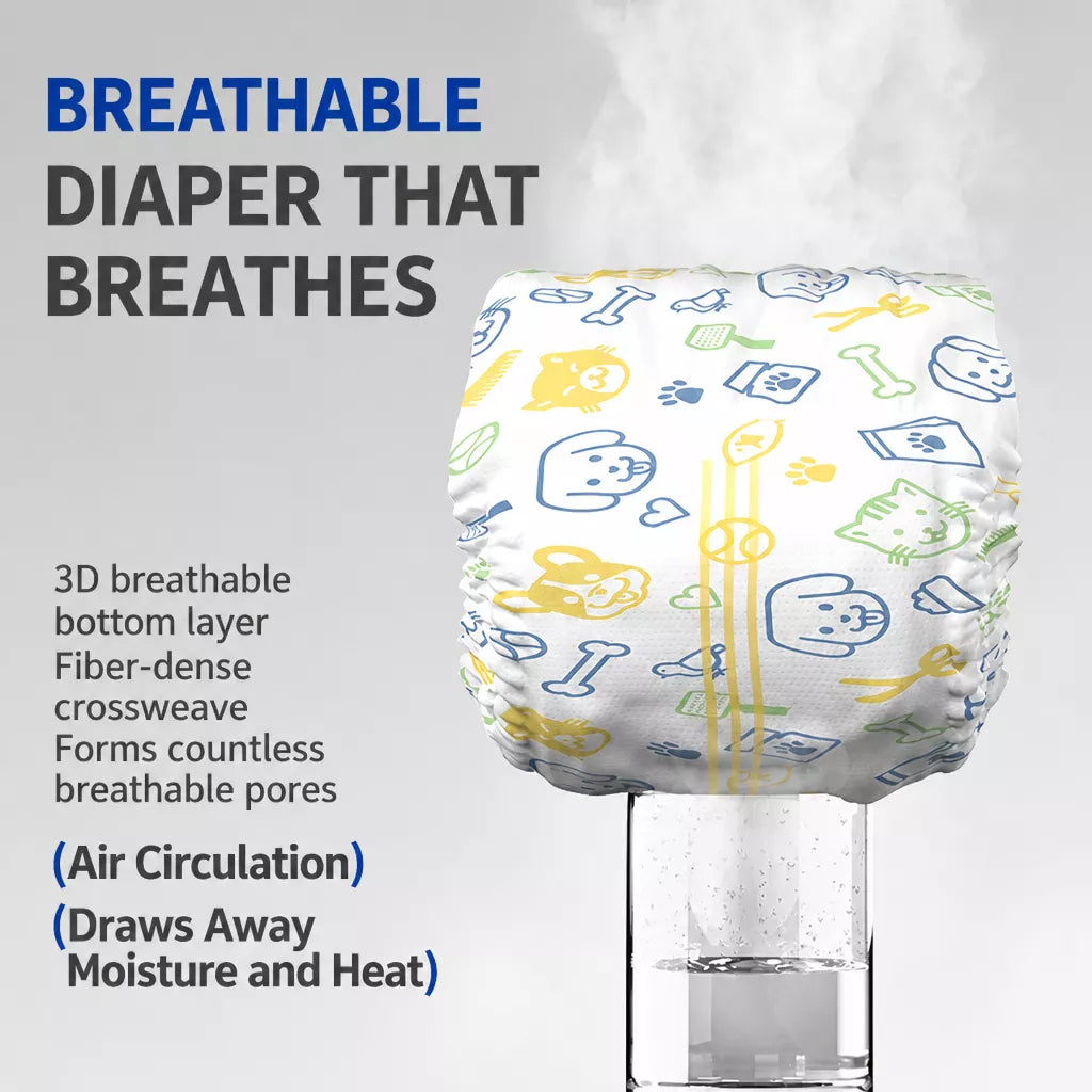Disposable Pull-On Dog Diapers for Male and Female Dogs
