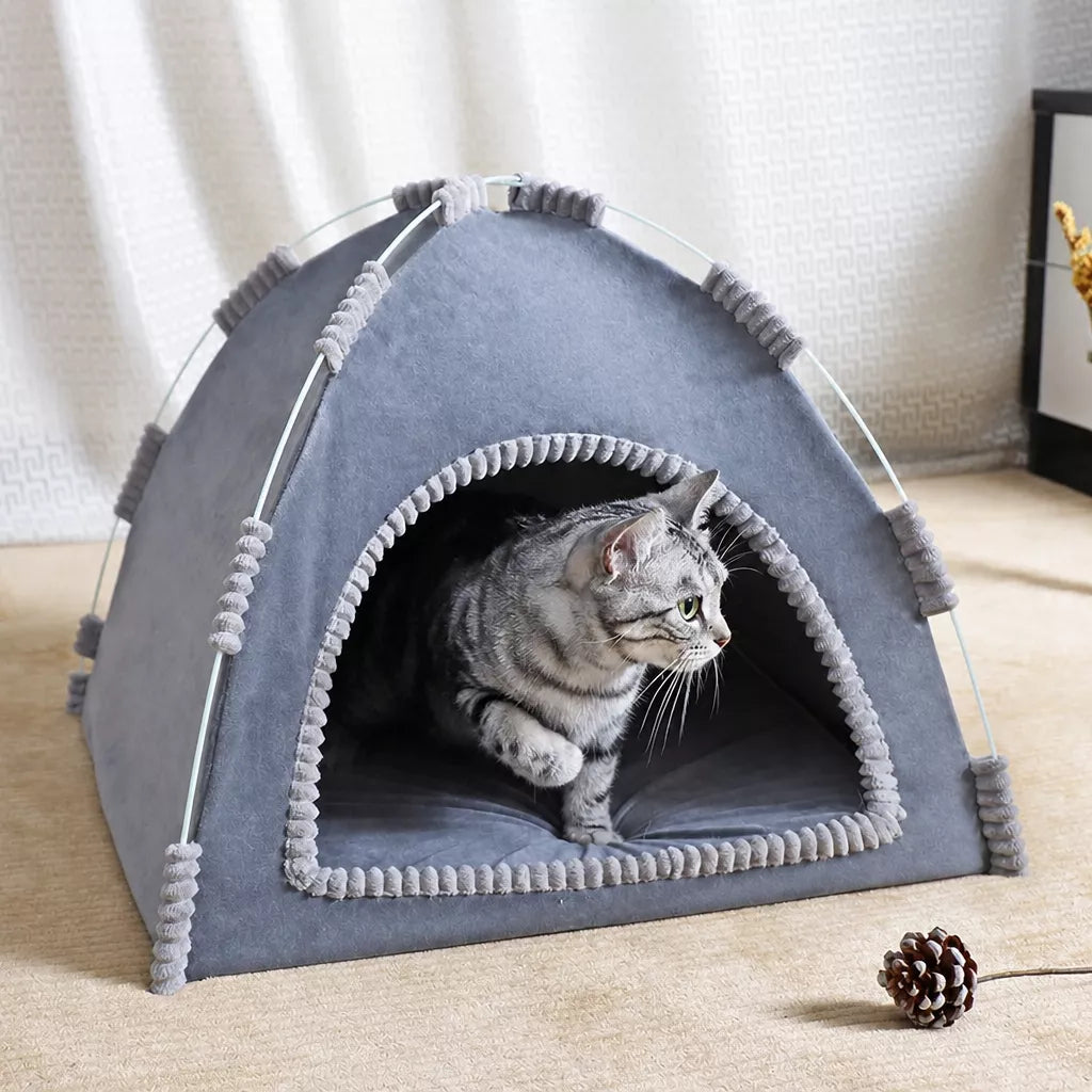Foldable Pet Tent House with Washable Cover