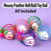 Cage Mouse Cat Toy with Sisal Ball