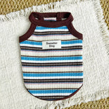 Summer Striped Cotton Pet Tank Top