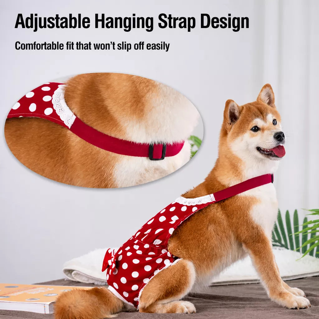 Cotton Dog Diaper for Female Dogs During Heat Cycles