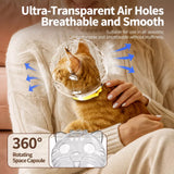 Plastic Recovery Cone for Cats During Grooming and Care