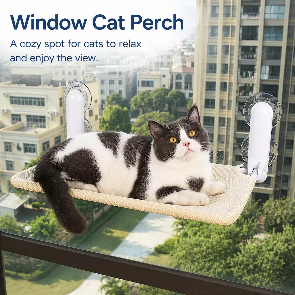 Cat Window Hammock with Suction Cup Mount