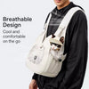 Breathable Canvas Front Pet Carrier Backpack for Cats & Dogs