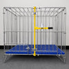 Galvanized Steel-Bar Dog Crate for Indoor or Outdoor Use
