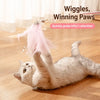 5-Piece Feather Cat Toy Set with Bells