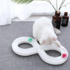 Figure-Eight Track Ball Toy for Cats