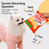 Potato Chip Plush Squeaky Toy for Dogs & Cats