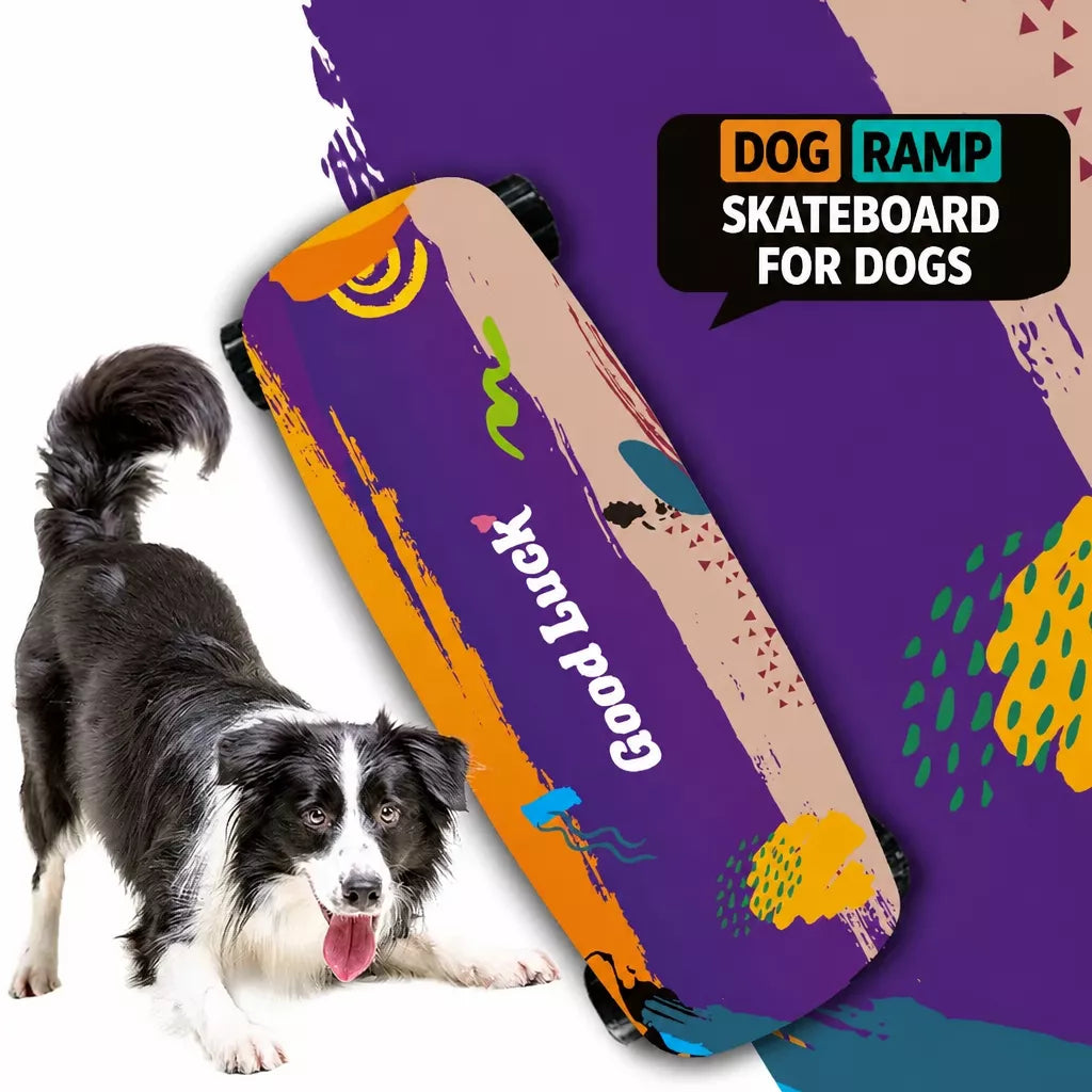 Dog Skateboard Toy with Two-Way Steering