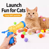 Cat Ball Launcher Toy with Colorful Balls