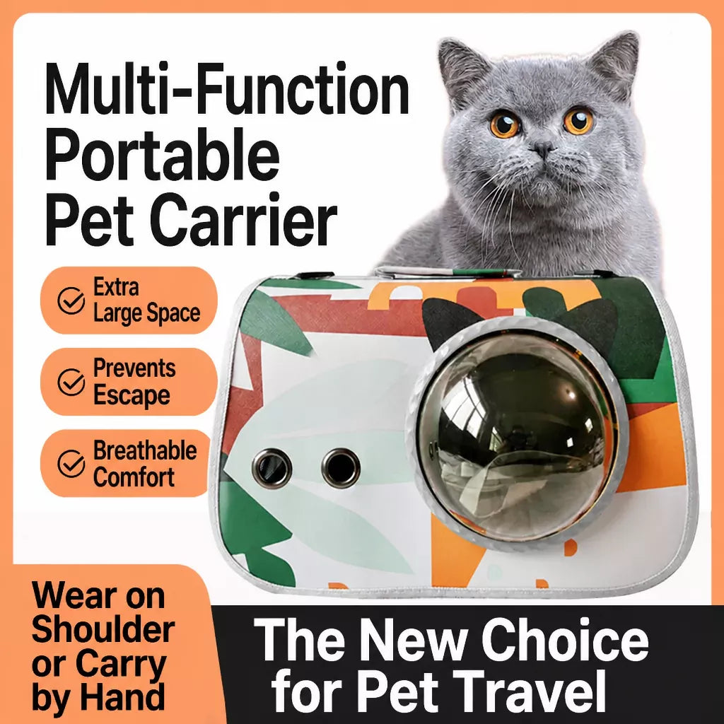 Capsule Pet Carrier Backpack for Cats and Small Dogs Up to 16 lb
