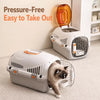 Portable Plastic Pet Carrier for Small Dogs and Cats