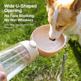 Portable Dog Water Bottle with Built-In Drinking Cup for Walks