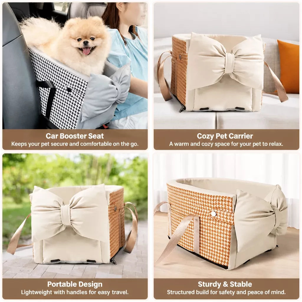 Center Console Pet Car Bed for Small Dogs and Cats