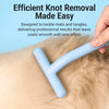 Long- and Short-Tooth Pet Rake Comb for Dogs and Cats