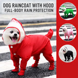 Four-Leg Waterproof Raincoat for Small Dogs
