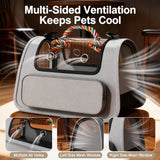 Breathable Pet Carrier Backpack with Handheld Carry Option
