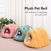 Semi-Enclosed Winter Cat Bed with Slipper-Style Tunnel