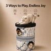 Three-Level Milk Tea Cup Cat Scratcher & Hideaway