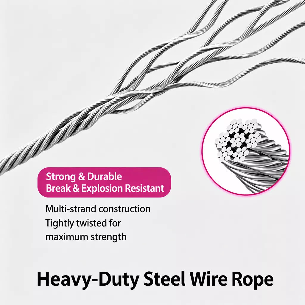 Steel Wire Dog Training Leash
