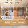 Indoor Pet Playpen with Door and Top