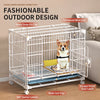Reinforced Stackable Indoor Dog Crate with Potty Tray
