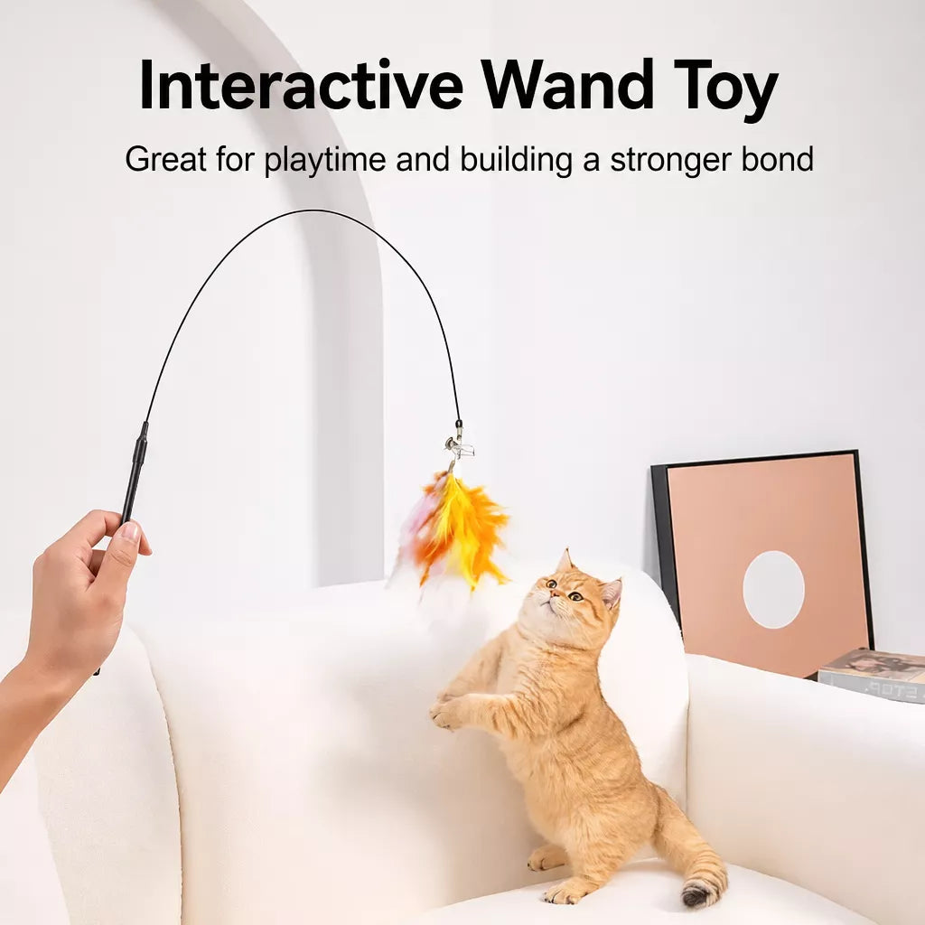Suction Cup Cat Teaser Wand Toy