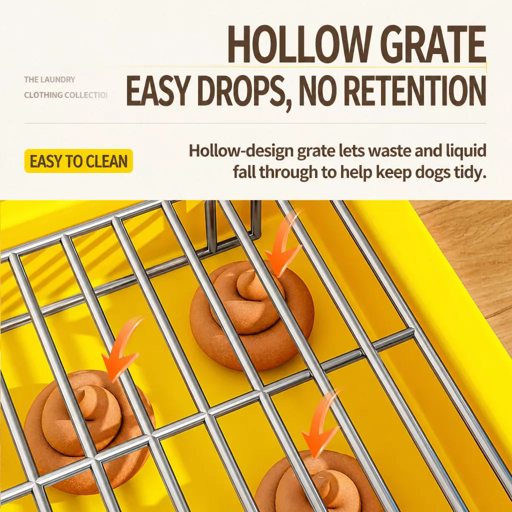 Plastic Dog Potty Tray with Grid Insert