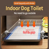Indoor Iron Dog Crate with Separate Toilet Area