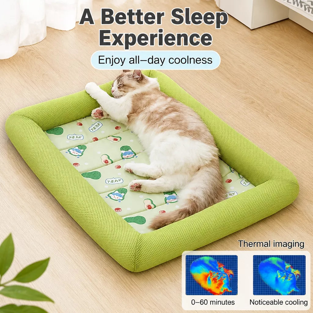 Cushioned Pet Bed Mat for Dogs and Cats