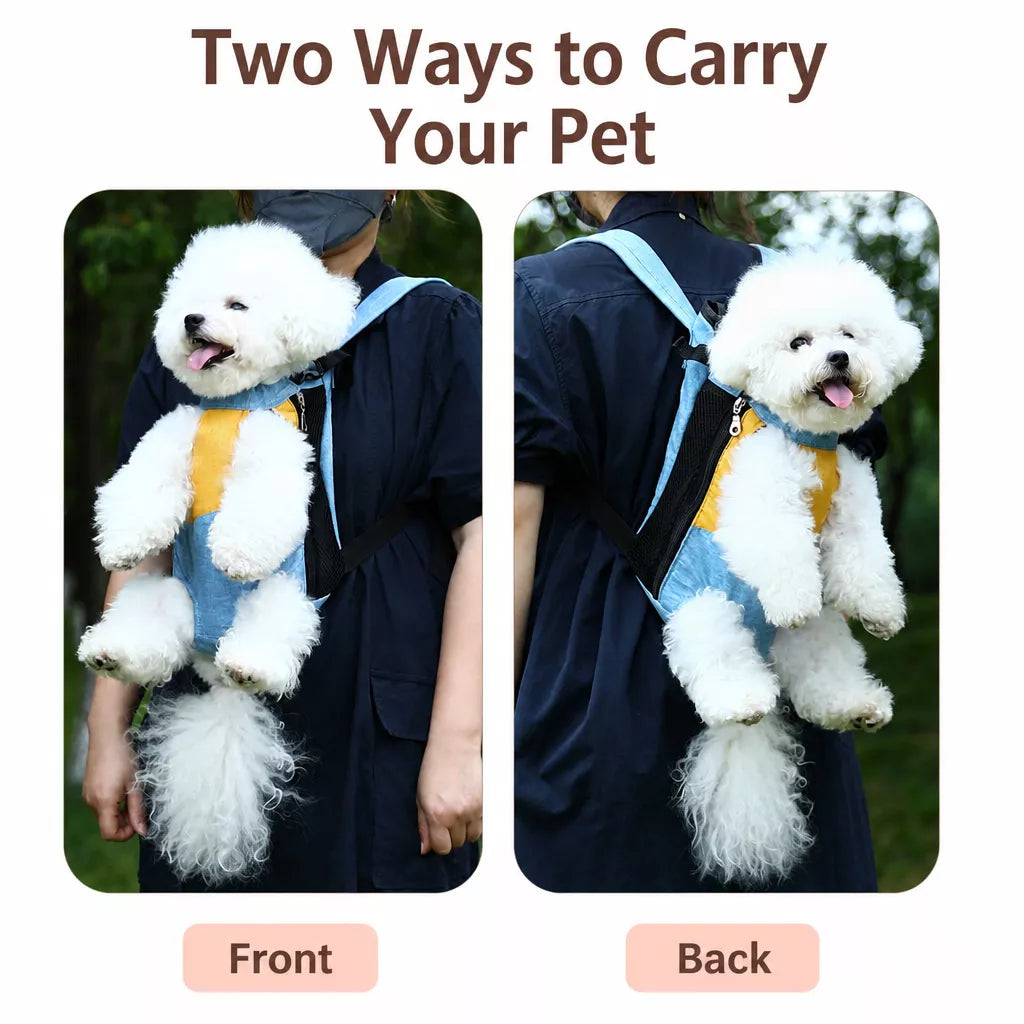 Front-Carrying Pet Carrier Backpack for Small Dogs and Cats