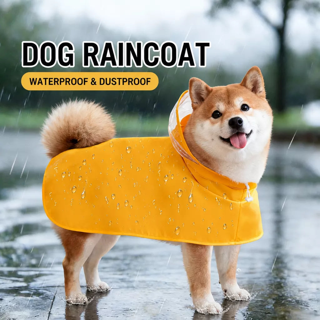 Full-Coverage Dog Raincoat Cape