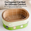 Corrugated Paper Cat Scratcher Lounge Bed