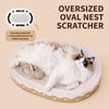 Corrugated Cardboard Cat Scratcher Bed – Round & Oval Designs