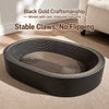 Oval Corrugated Cardboard Cat Scratcher Bed